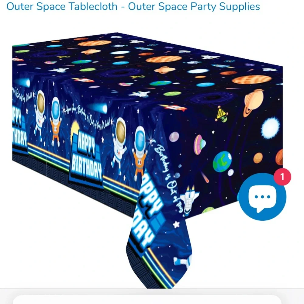 Outer Space Astronaut Rocket Birthday Themed Party Supplies